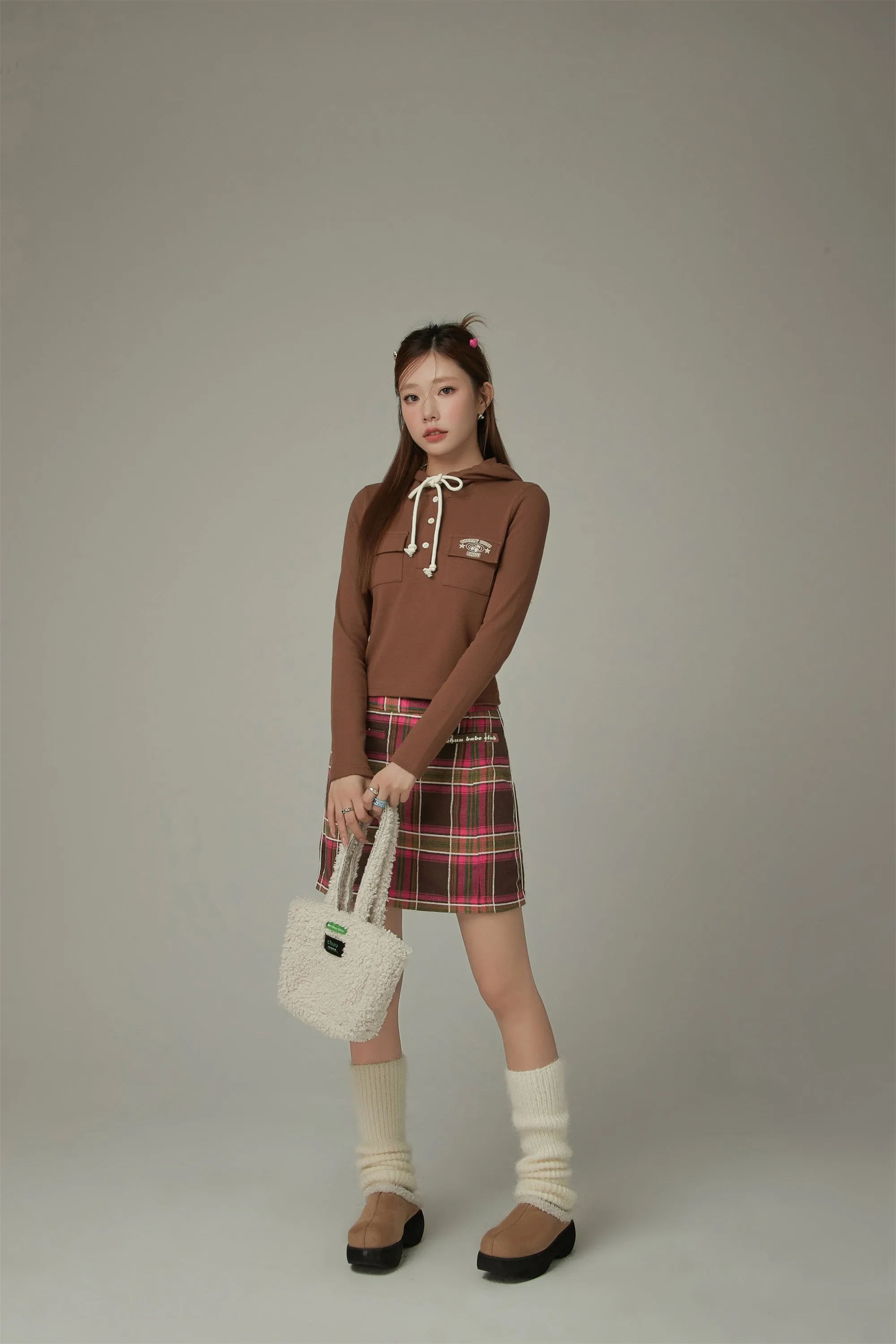 A-Line Check Skirt