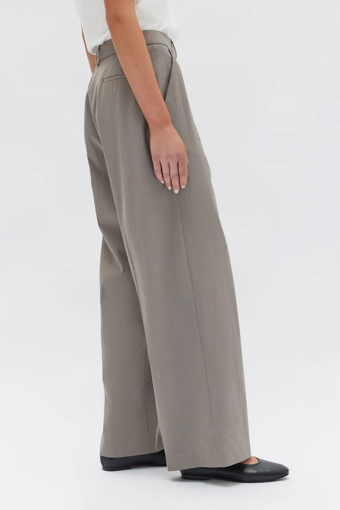 Aria Wide Leg Pant - Ash