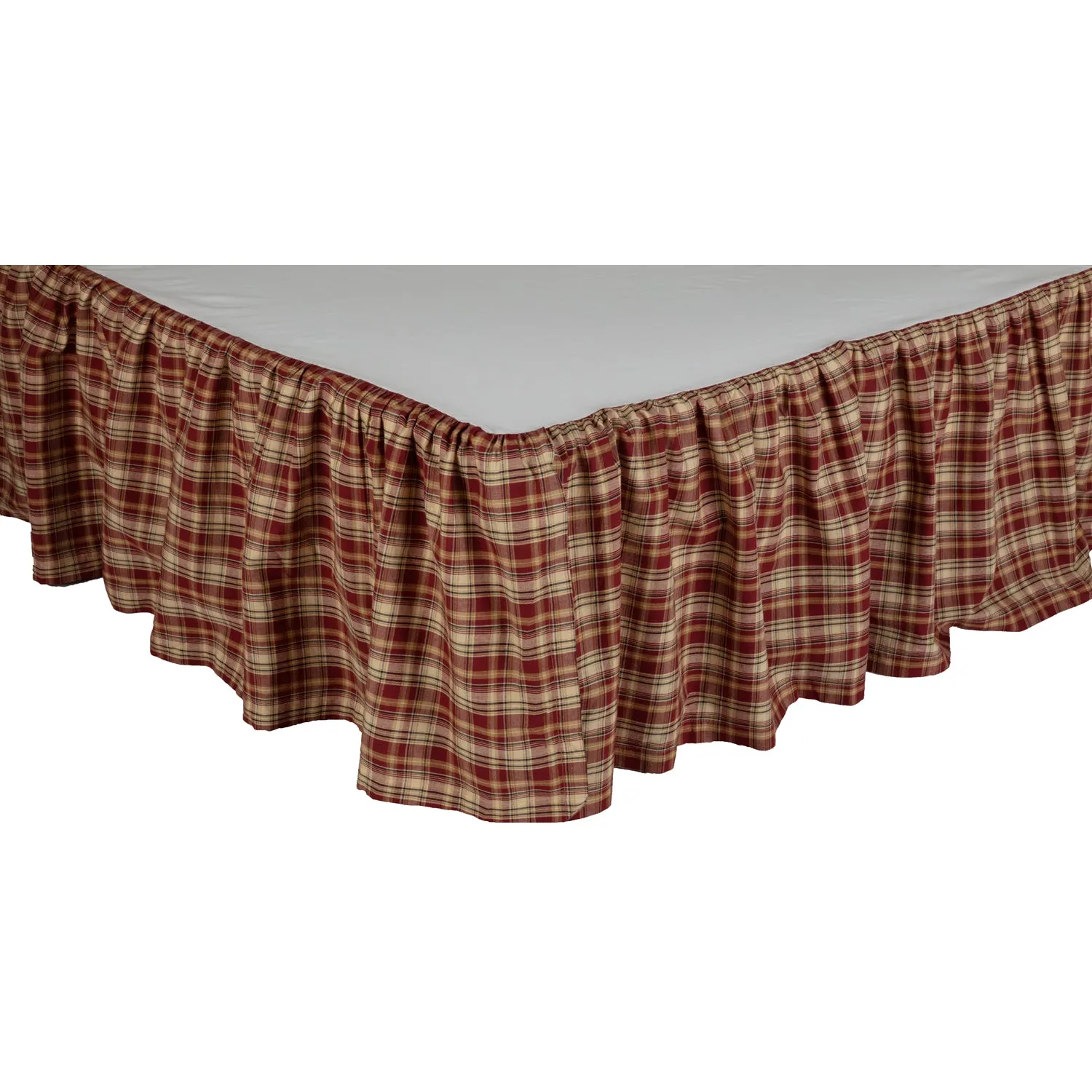 Beckham Plaid Queen Bed Skirt 60x80x16