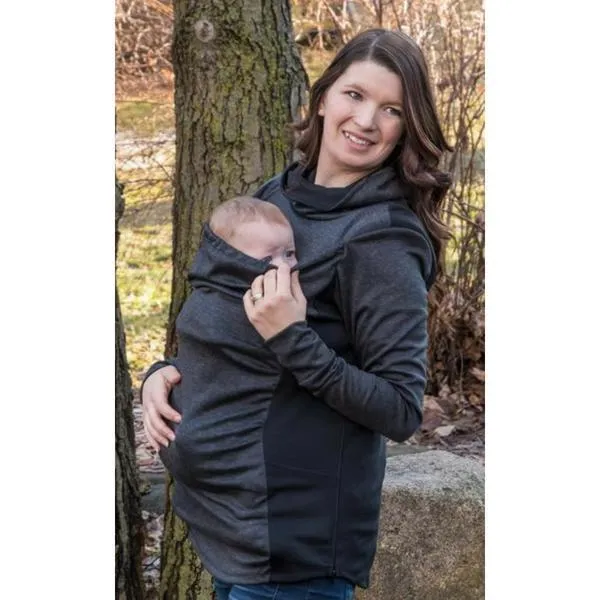 Belly Bedaine Kiroo Babywearing Sweater Grey and Black