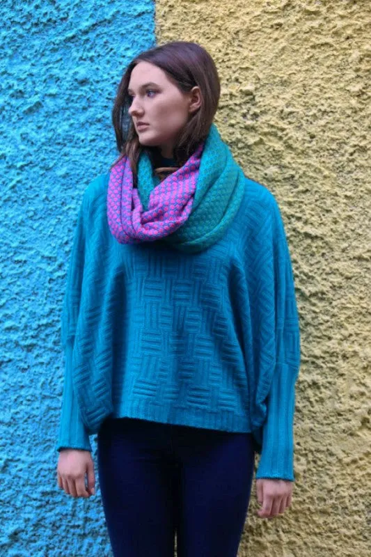 Block Colour Moss Looped Scarf – 2 COLOURS AVAILABLE