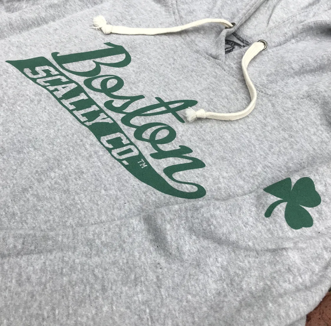 Boston Scally The Shamrock Hoodie - Grey