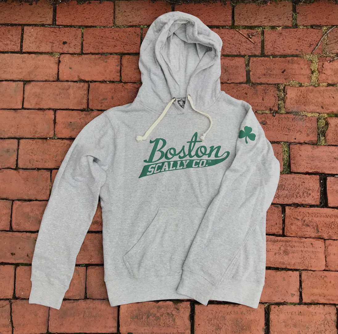 Boston Scally The Shamrock Hoodie - Grey