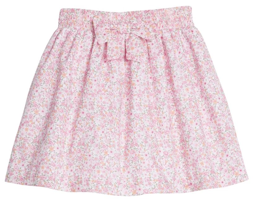 Bow Smocked Skirt - Oakleigh Floral