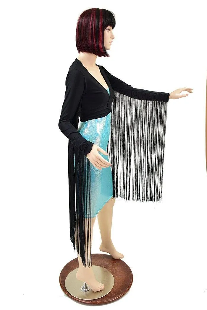 Build Your Own Wrap and Tie Crop Top with 30" Fringe