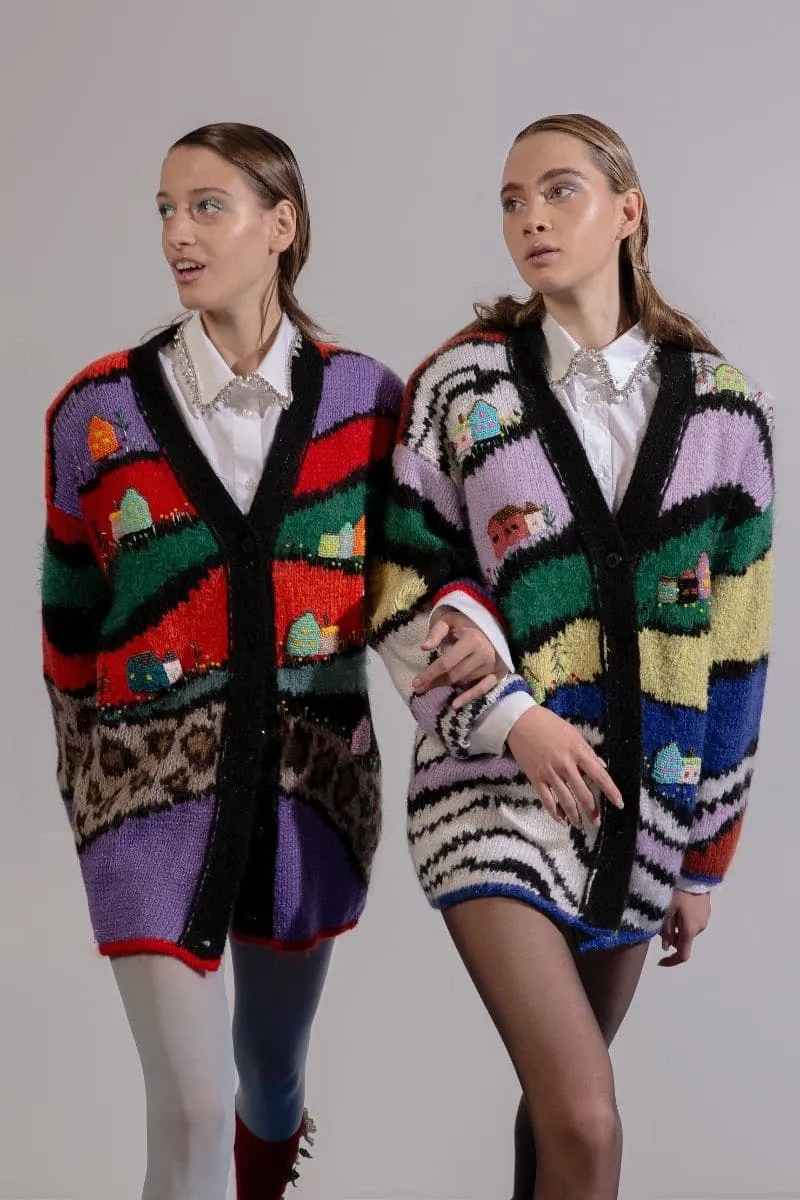 CASETTY OVERSIZED MULTICOLOR CARDIGAN