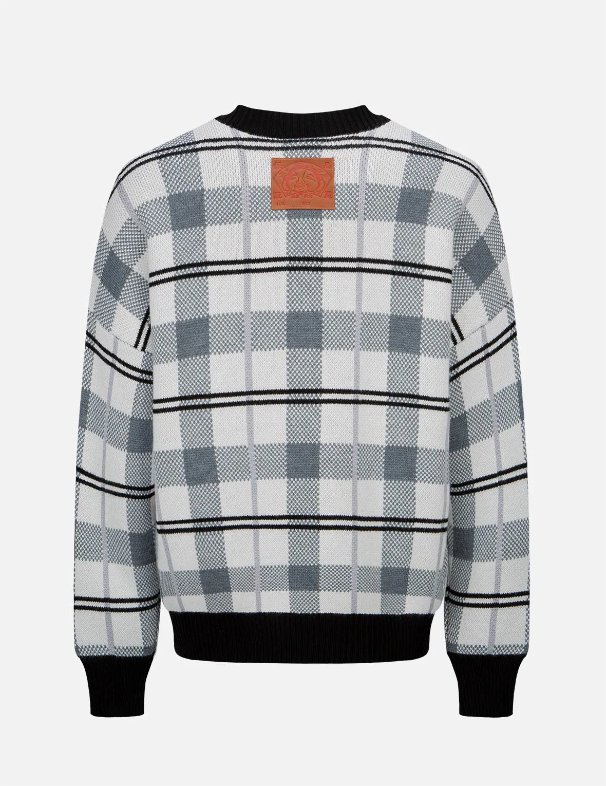 Checked Knitted Pullover