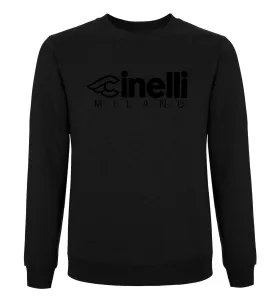 CINELLI MILANO FLOCKED CREWNECK SWEATSHIRT