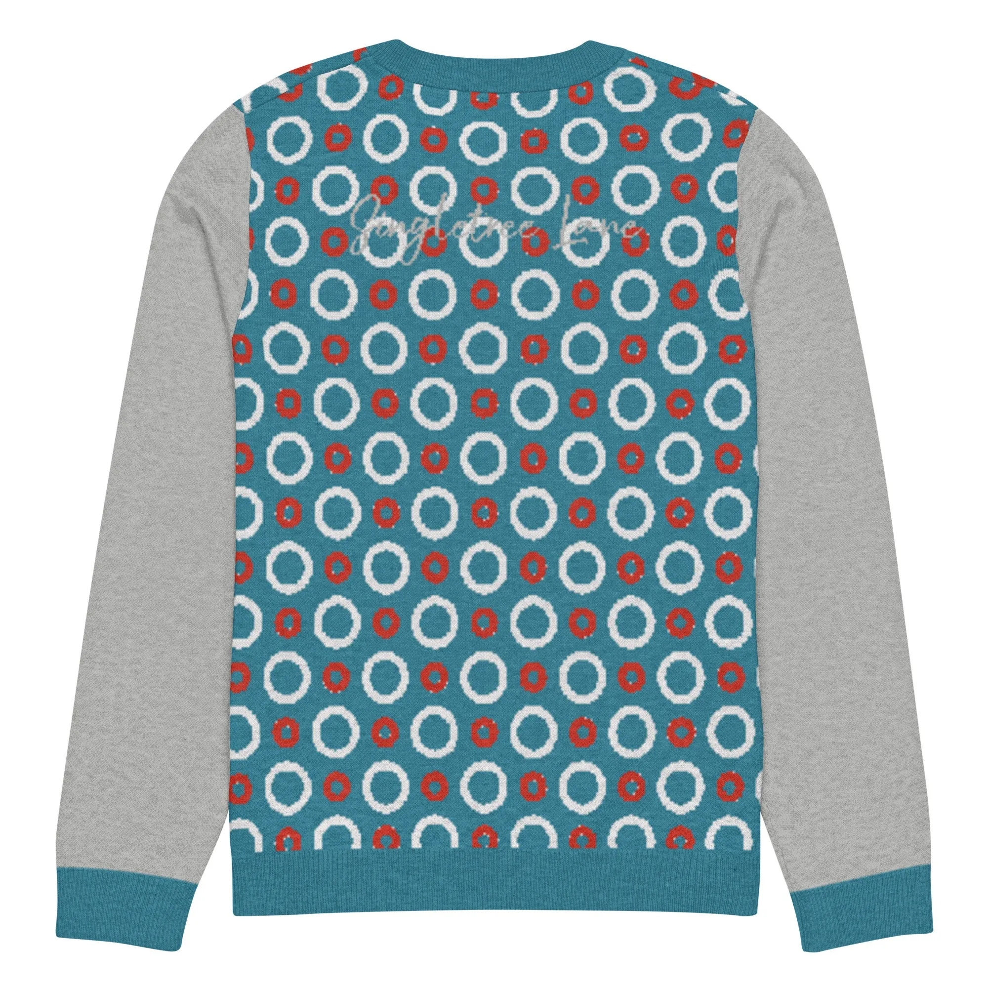 Circle Back in Blue Knitted Crewneck Sweater