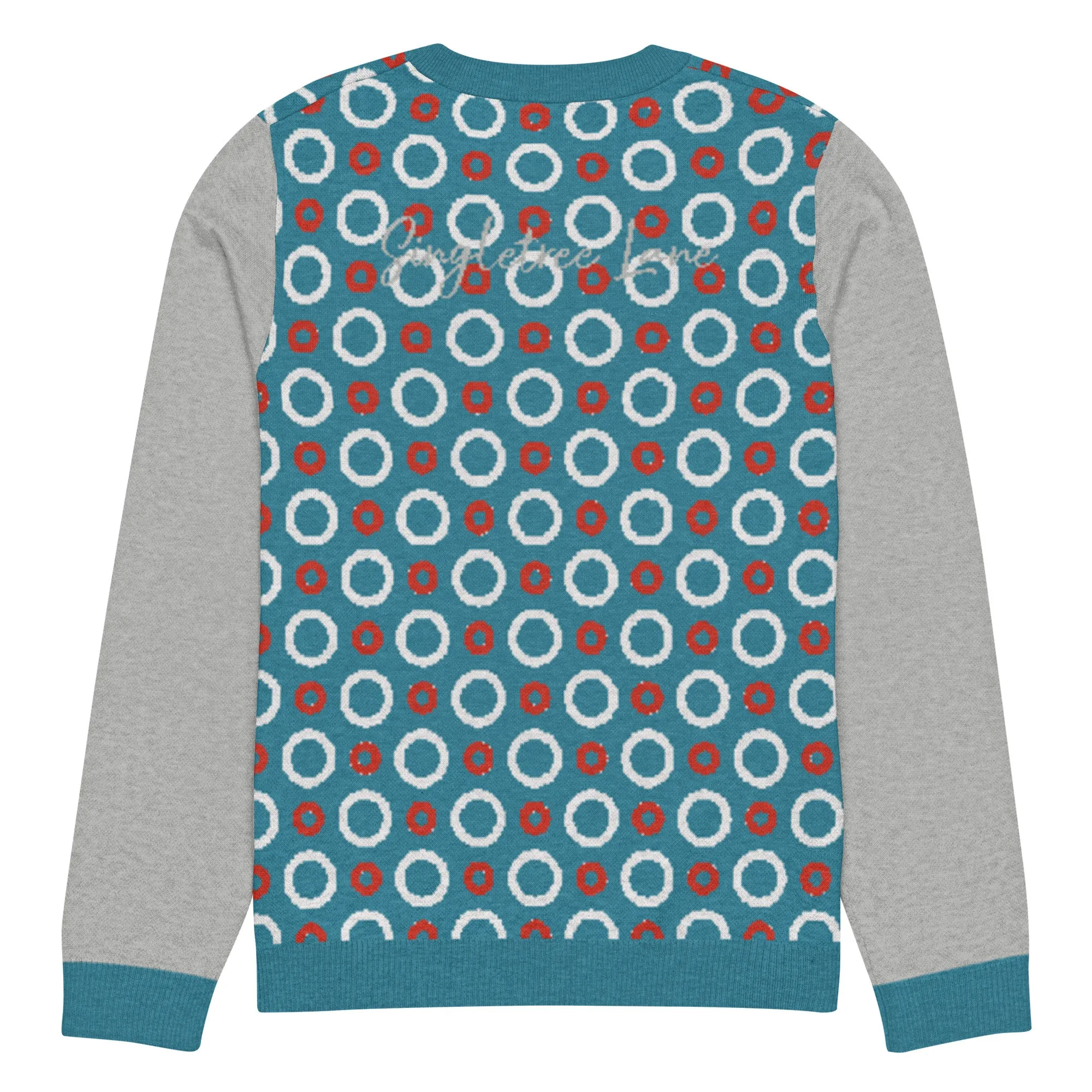 Circle Back in Blue Knitted Crewneck Sweater