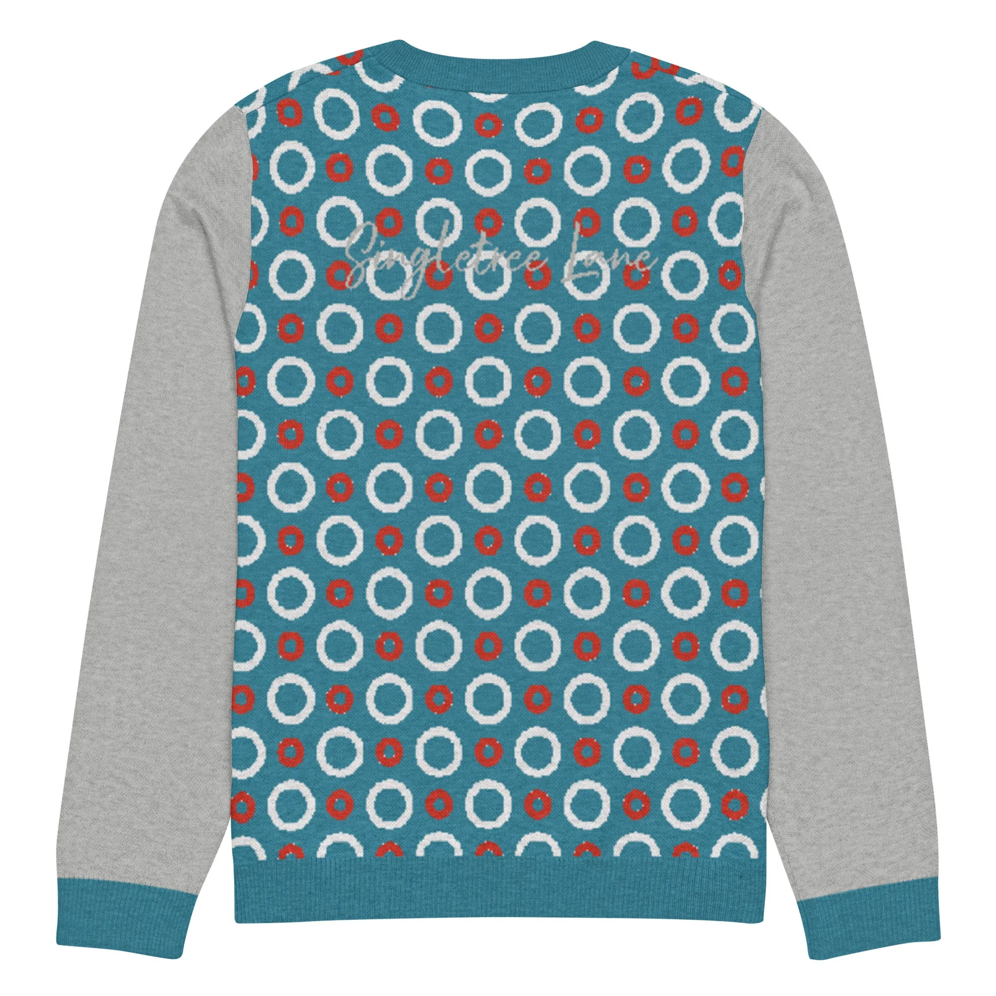 Circle Back in Blue Knitted Crewneck Sweater