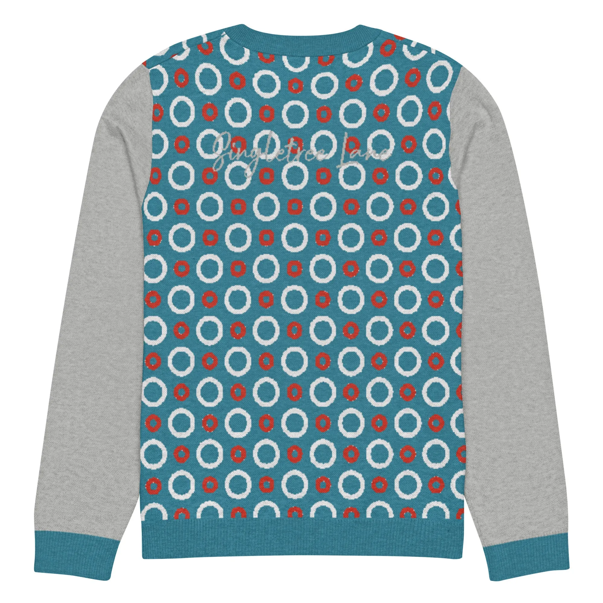 Circle Back in Blue Knitted Crewneck Sweater