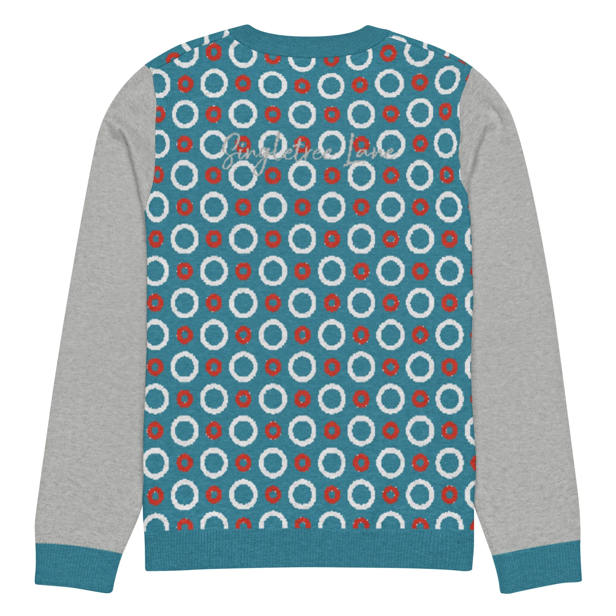 Circle Back in Blue Knitted Crewneck Sweater