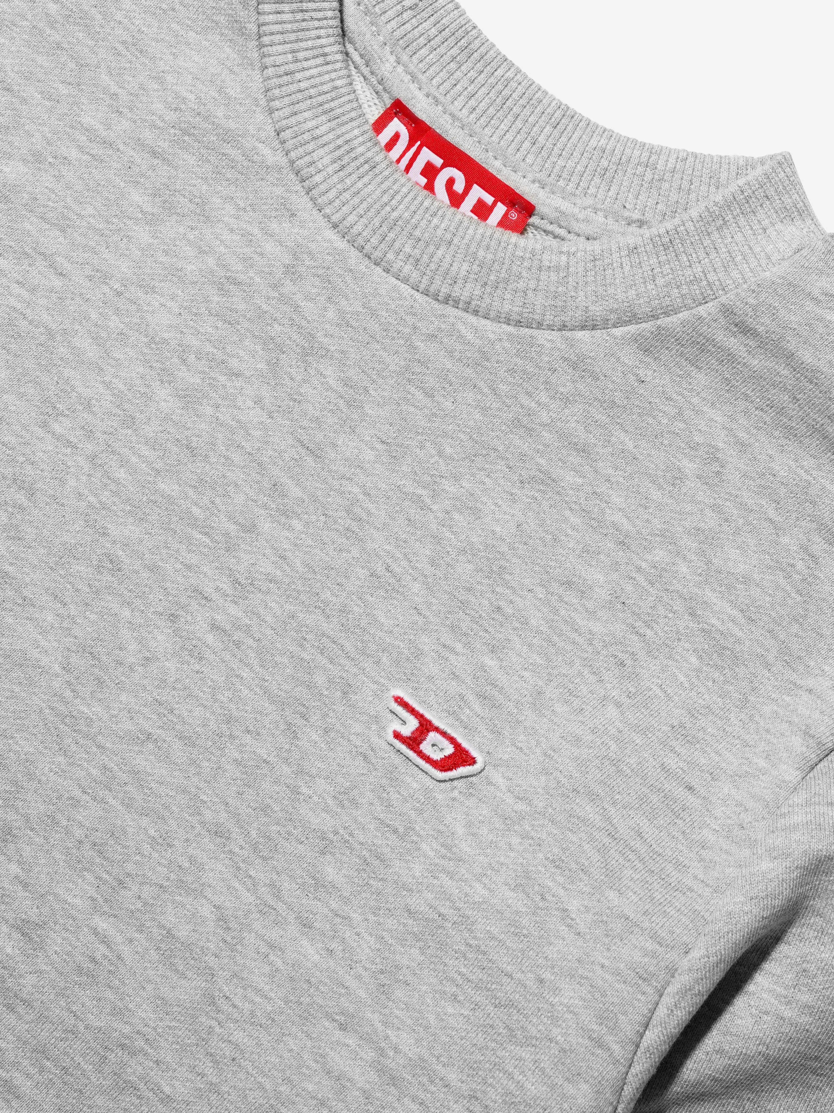 Diesel Kids Logo Sweatshirt in Grey