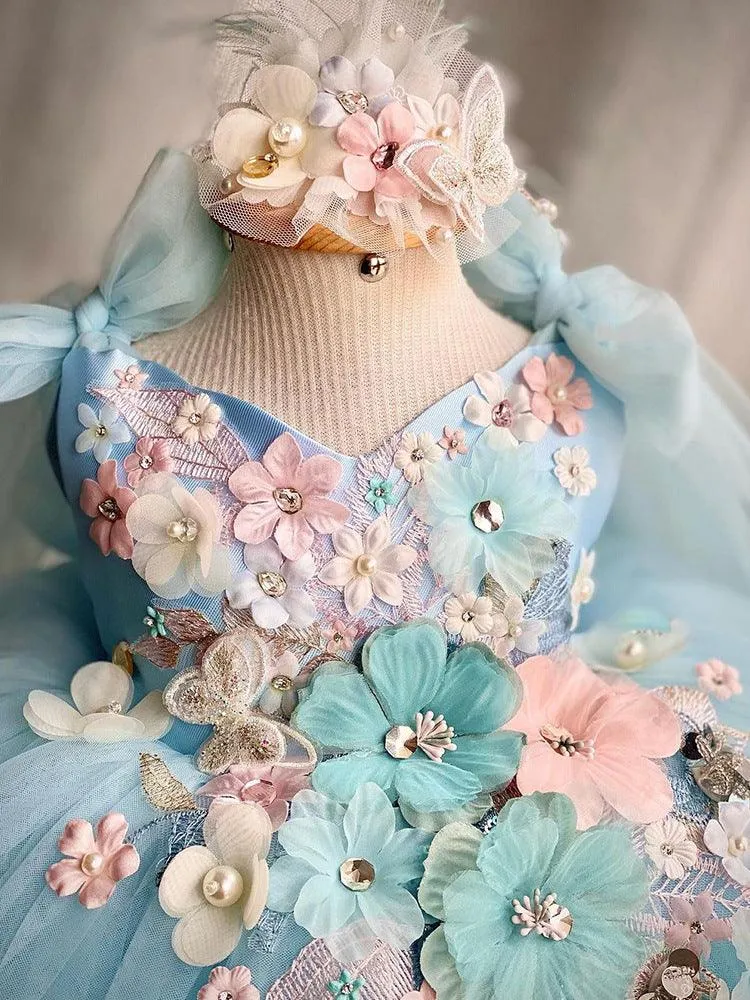 Dreamy Blue Butterfly Dress