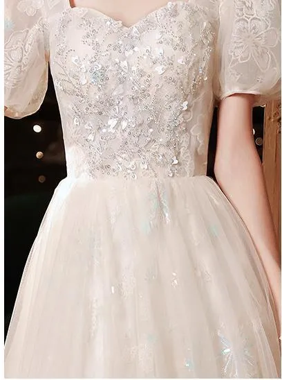 Dreamy Sequins Bridal Dress Prom Dress