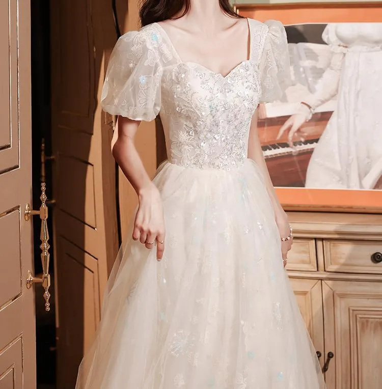 Dreamy Sequins Bridal Dress Prom Dress