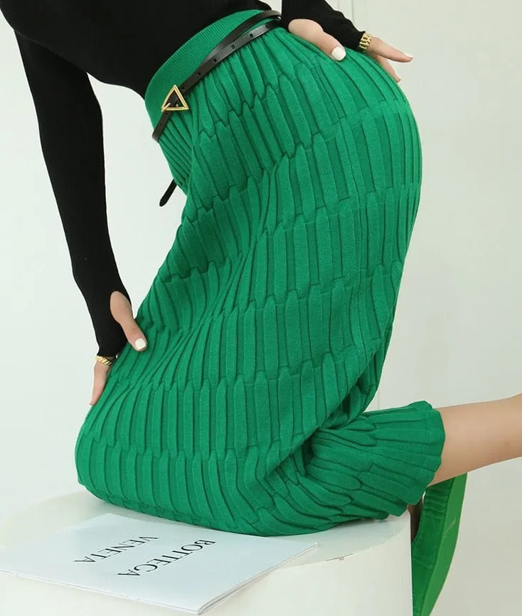 Elegant Knitted Skirt