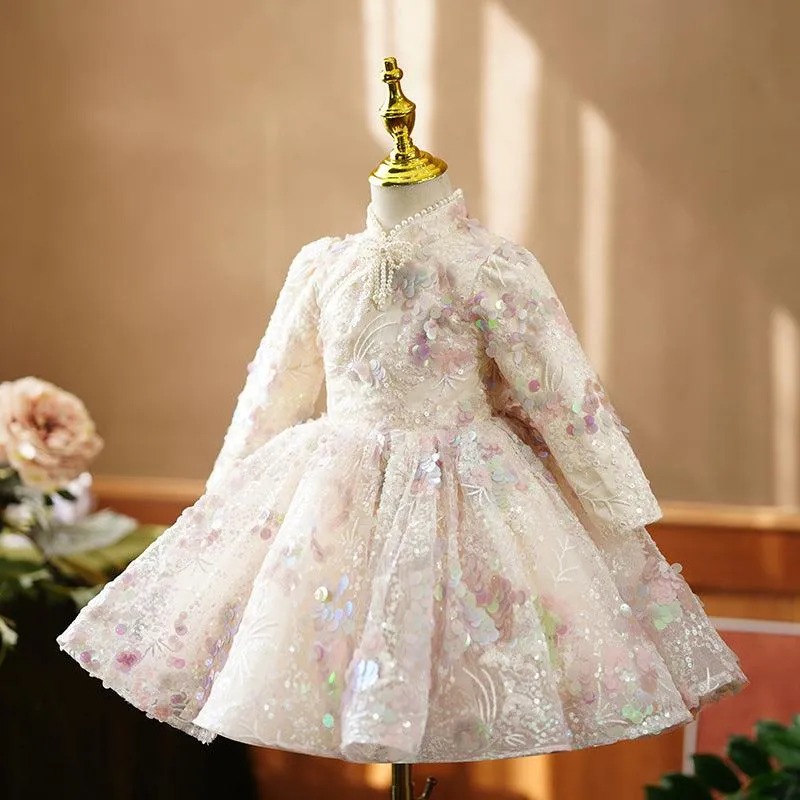 Fairytale Flower Girl Dress Sparkling Dreamy Princess Dress