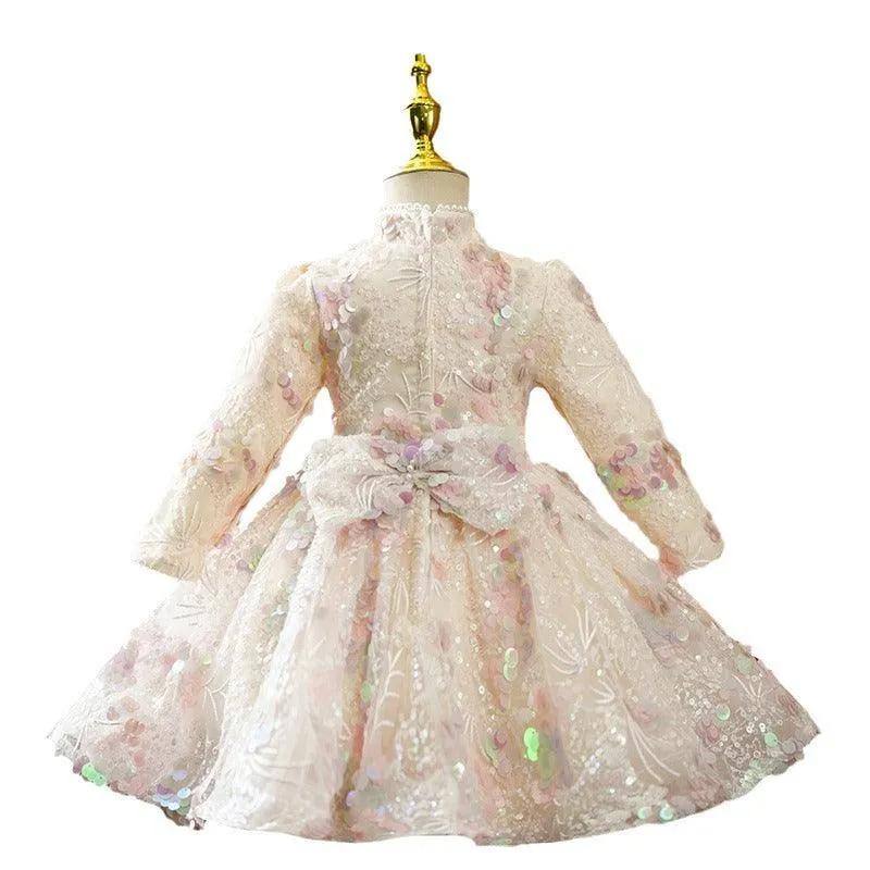 Fairytale Flower Girl Dress Sparkling Dreamy Princess Dress