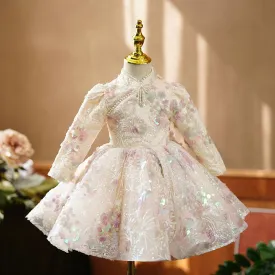 Fairytale Flower Girl Dress Sparkling Dreamy Princess Dress