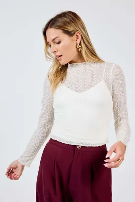 FLAGSHIP LACE TOP