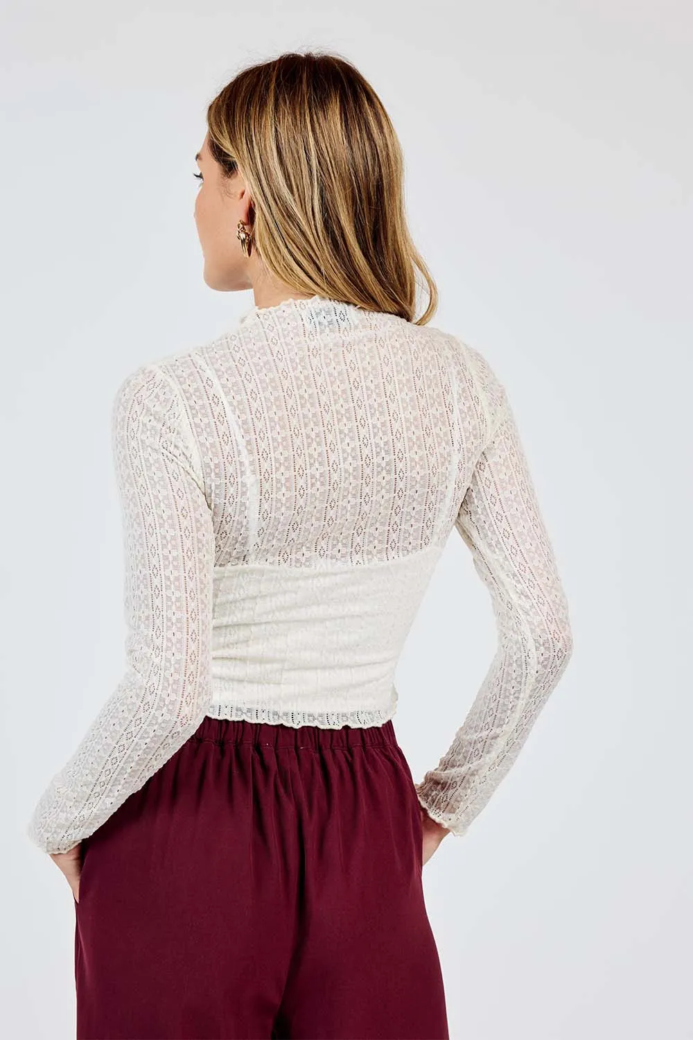 FLAGSHIP LACE TOP