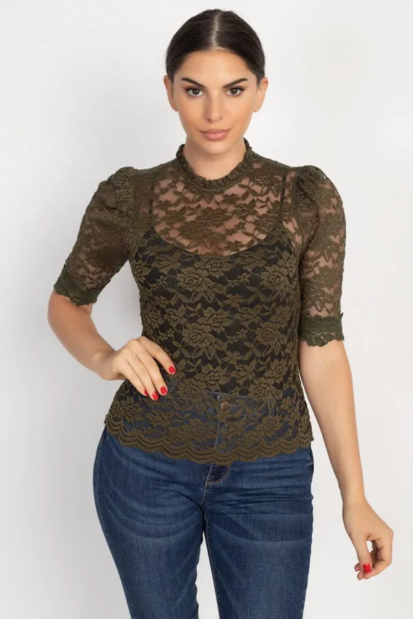 Floral Lace Top