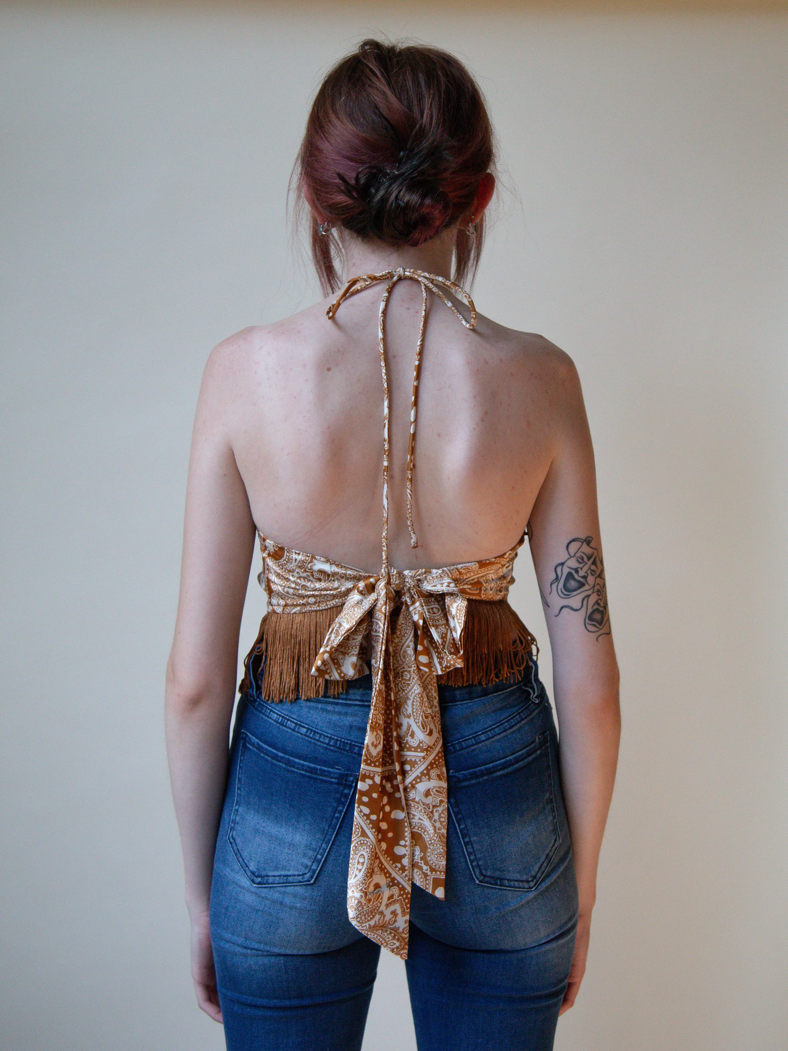 Fringe Halter Top