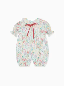 Ivory Floral Eloisa Baby Girl Romper