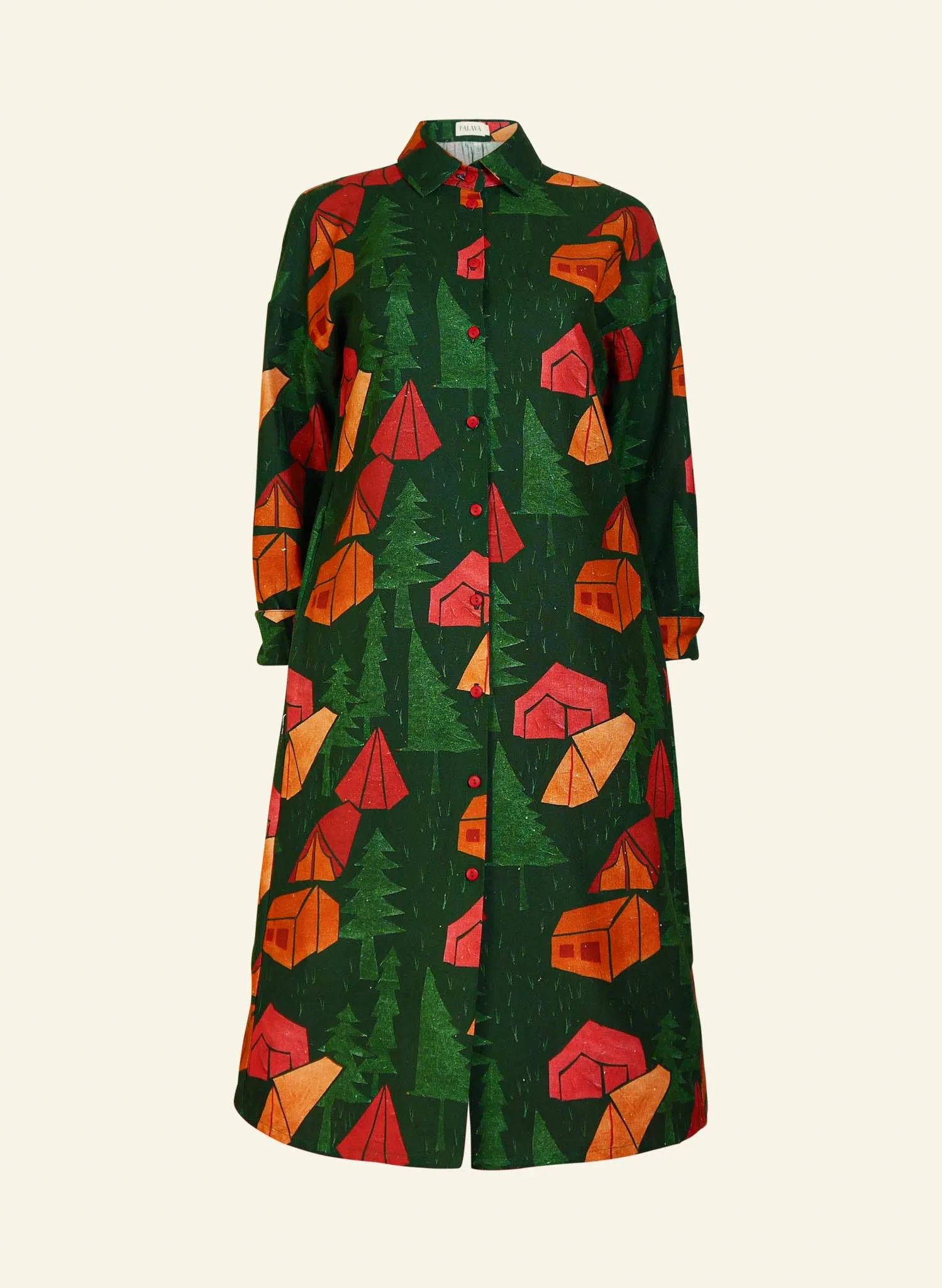 Izzy - Green Tents Dress