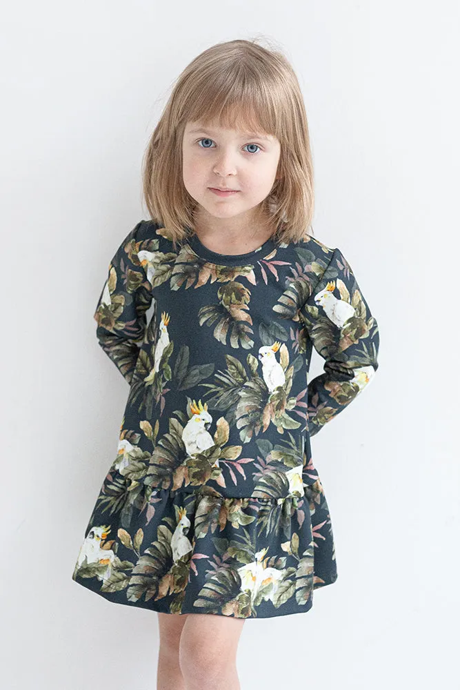 Kids' Frill College Dress Kakadu Navy