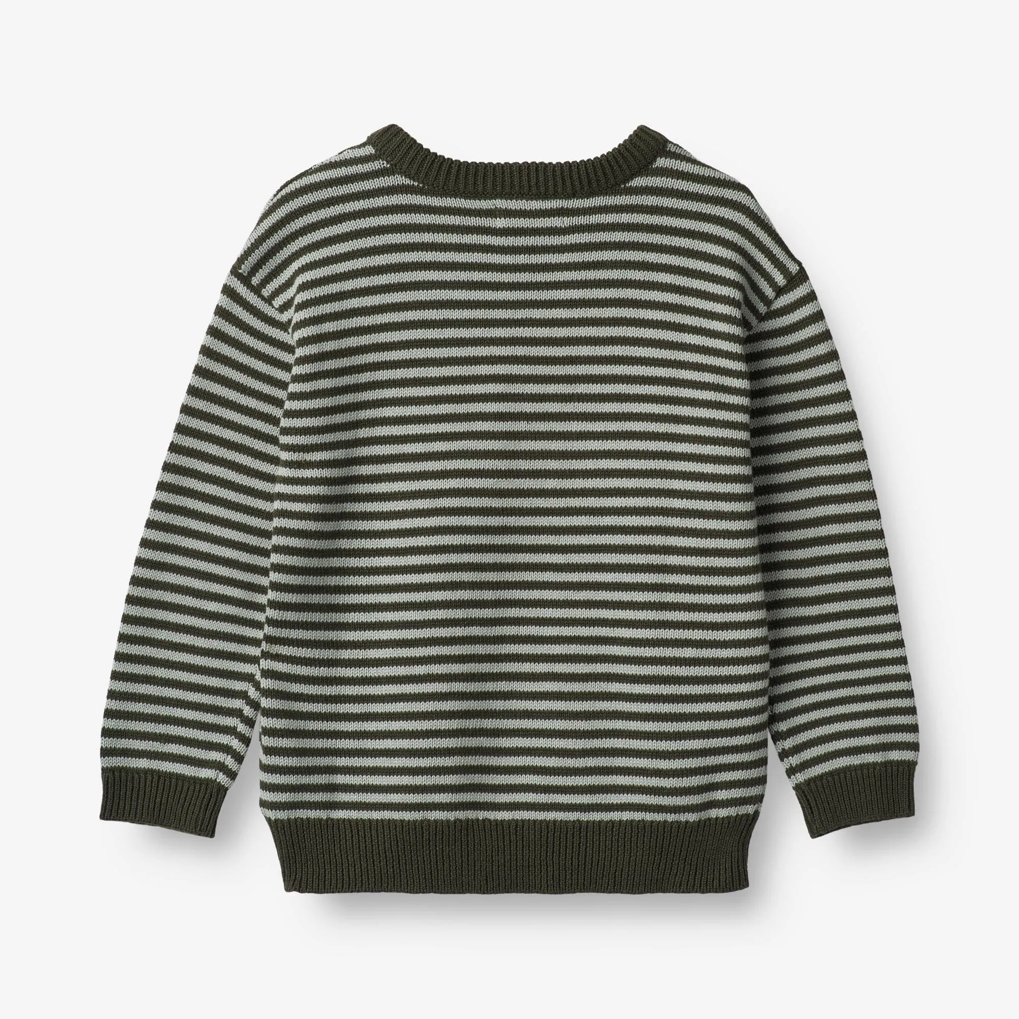 Knit Pullover Morgan - forest night stripe