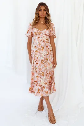 Koka Midi Dress Pink