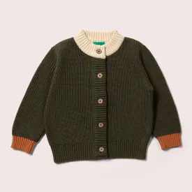 Little Green Radicals: From One To Another Fern Green Snuggly Knitted Cardigan