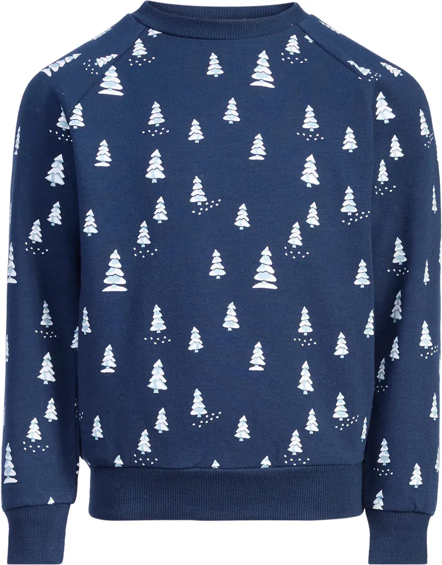 Miles Snowy Pine Print Sweatshirt