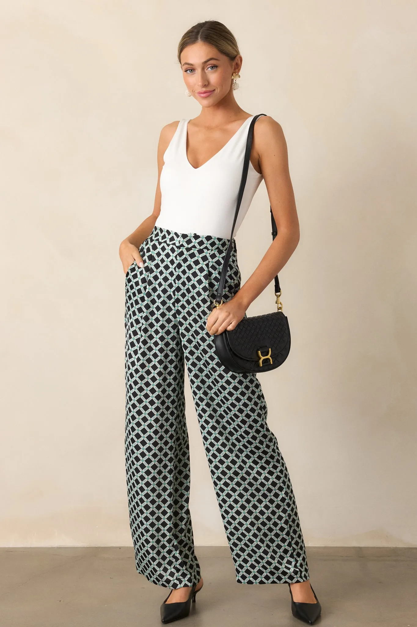 MINKPINK Nova Black Wide Leg Pant