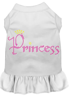 Princess Rhinestone Dress White Xs (8)