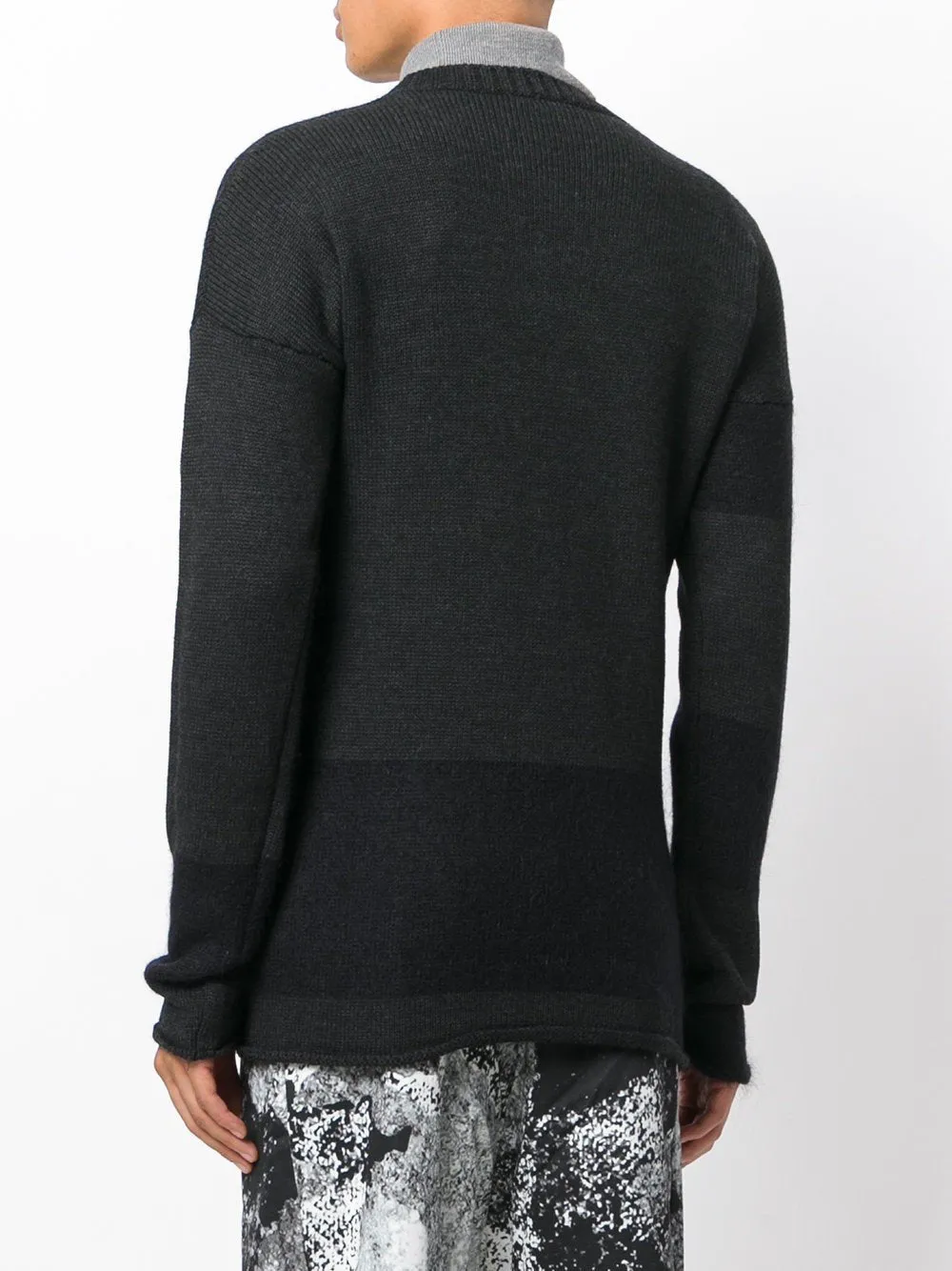 Striped Crewneck Sweater Anthracite