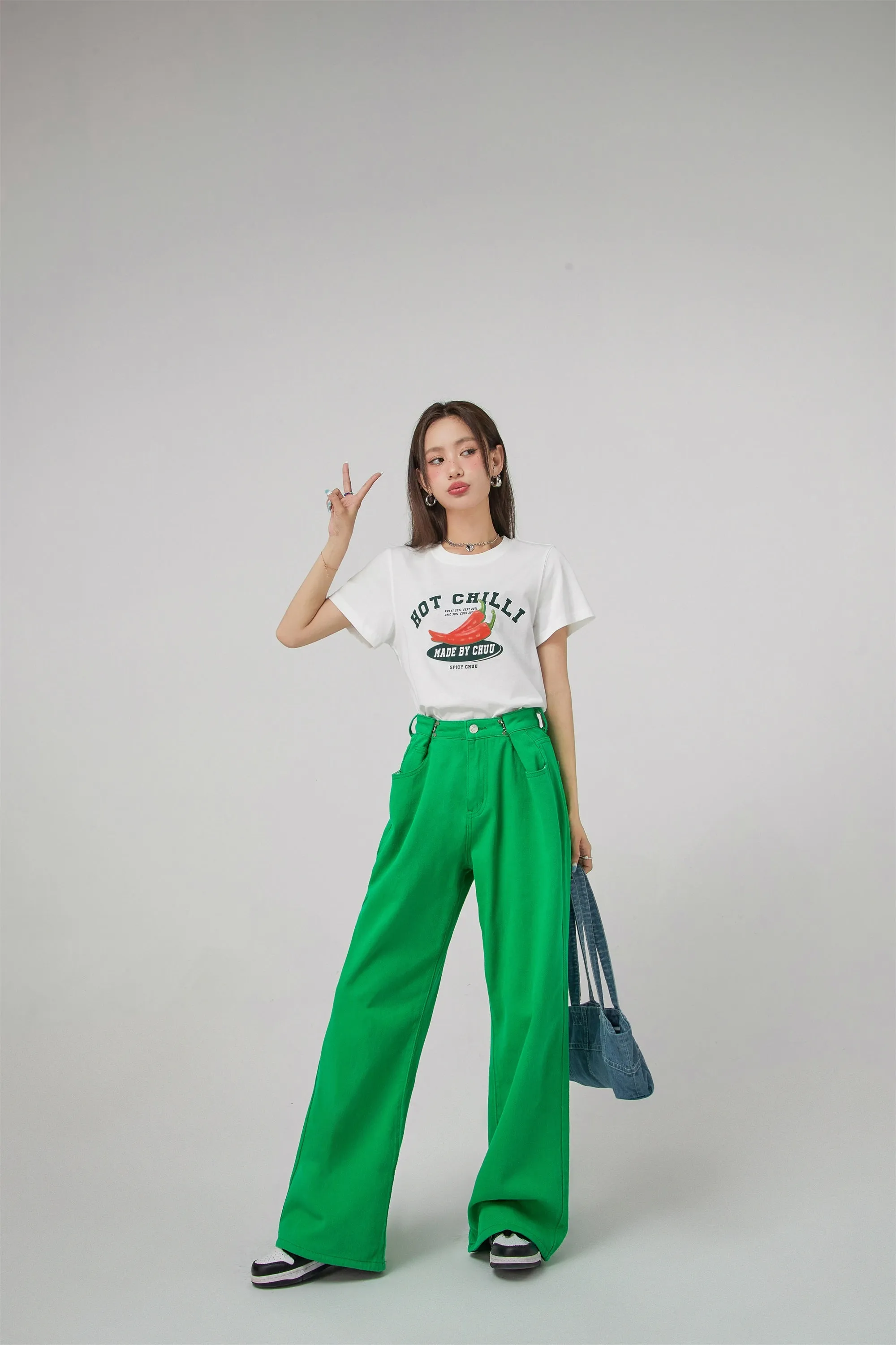 Summer Adjustable High Waist Wide Leg Pants