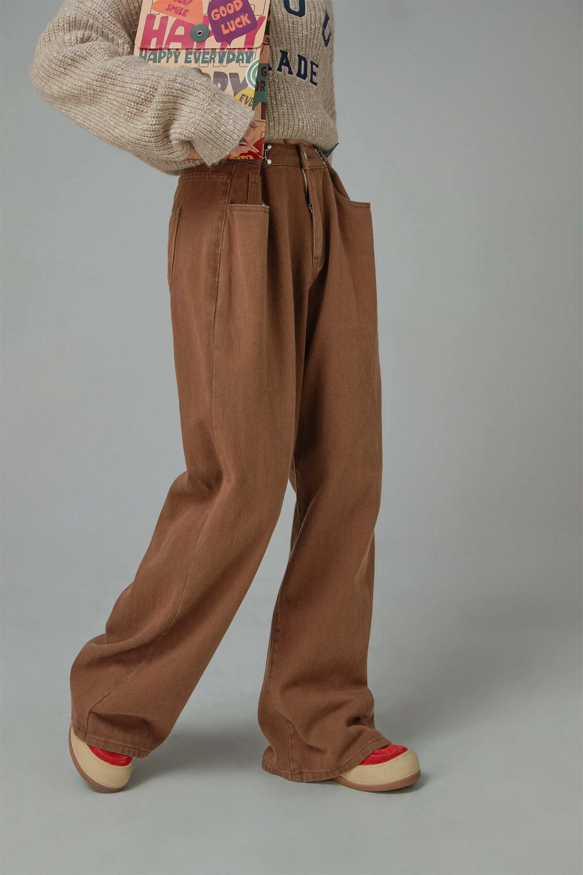 Summer Adjustable High Waist Wide Leg Pants