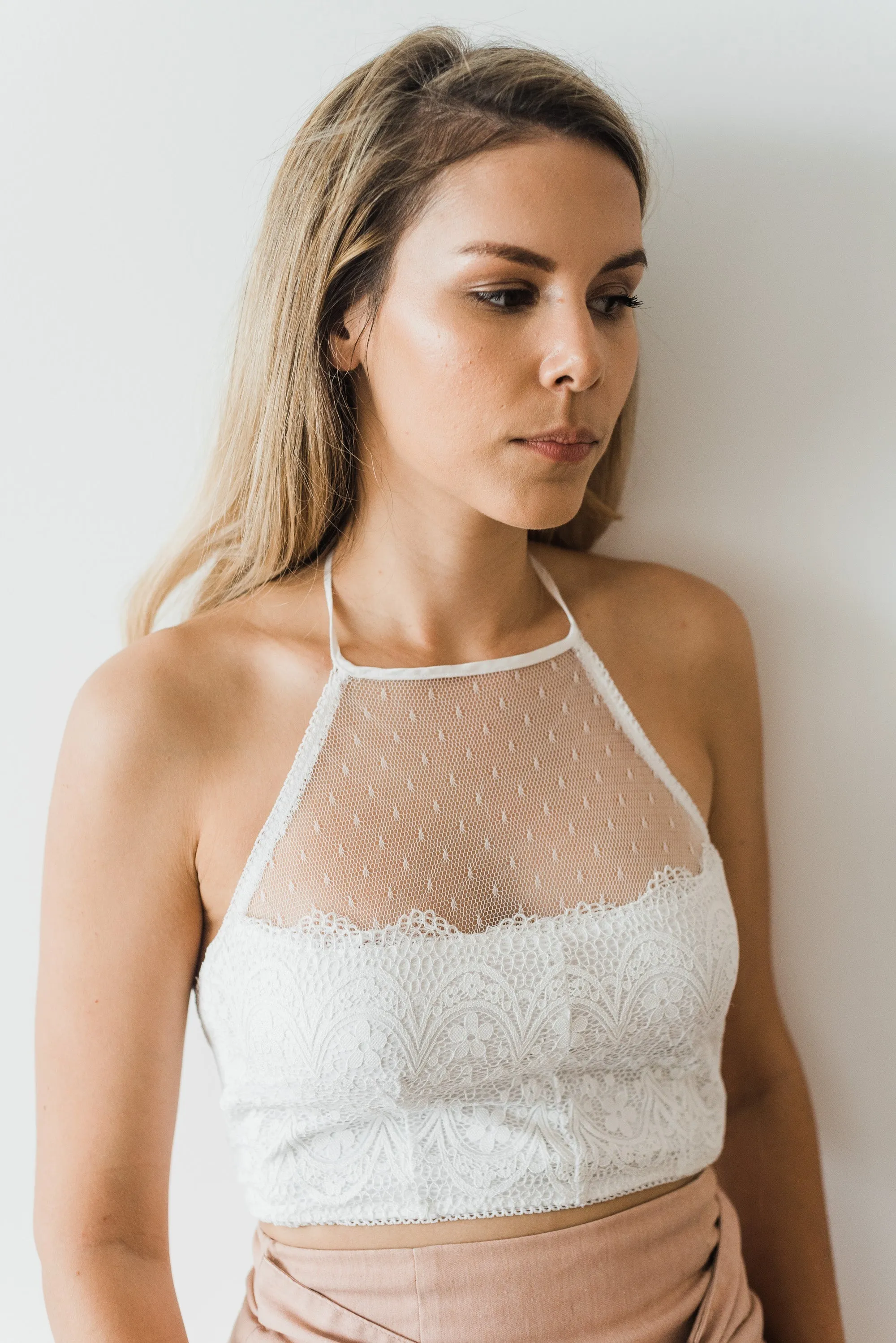 Tallulah High Neck Crop