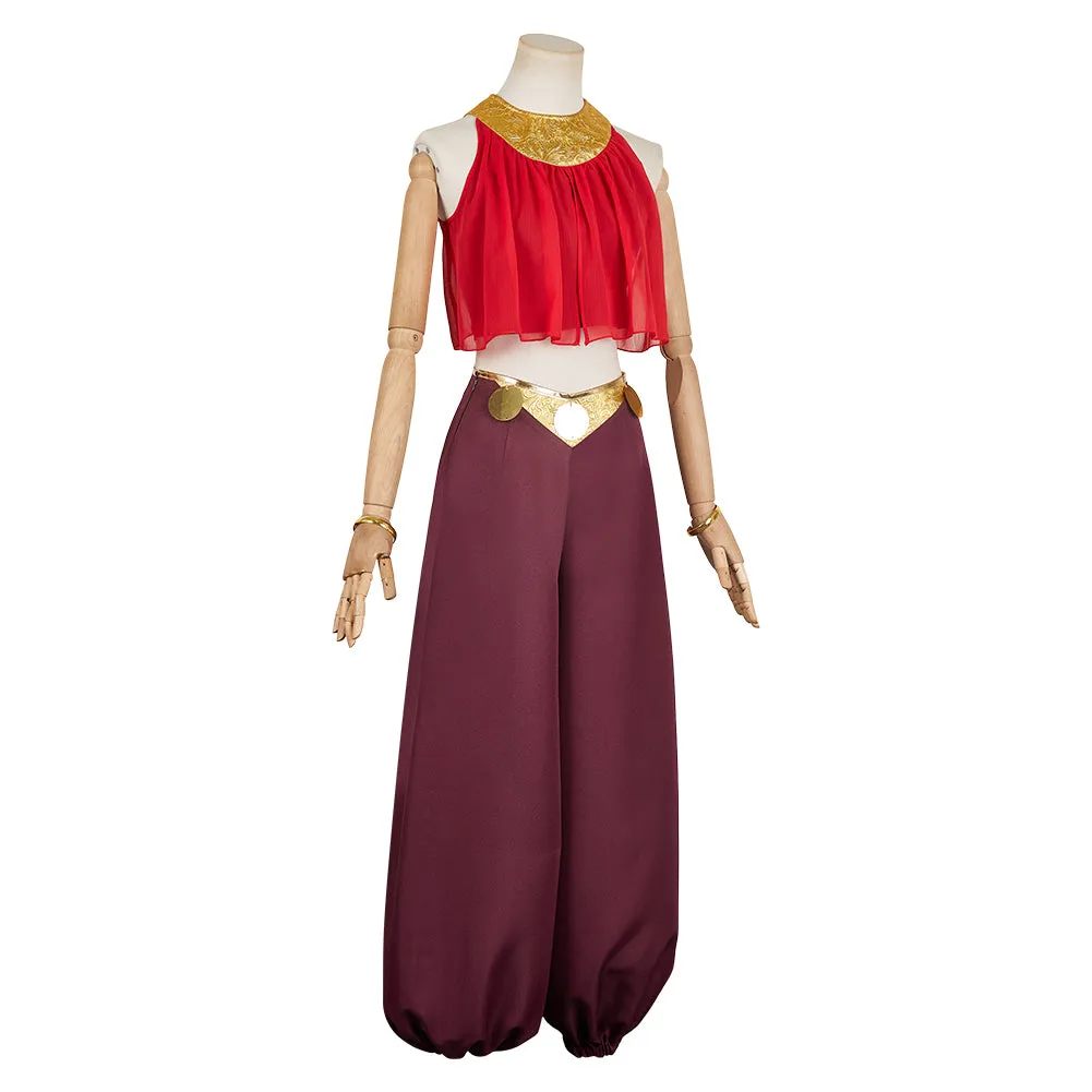 The Legend of Zelda: Echoes of Wisdom 2024 Princess Zelda Women Red Outfit Cosplay Costume